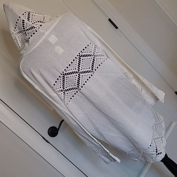 Portocruz White Hooded Swim Cover Up - Picture 4 of 10